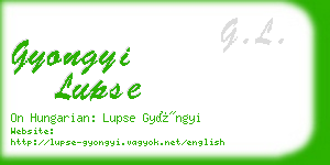 gyongyi lupse business card